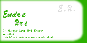 endre uri business card